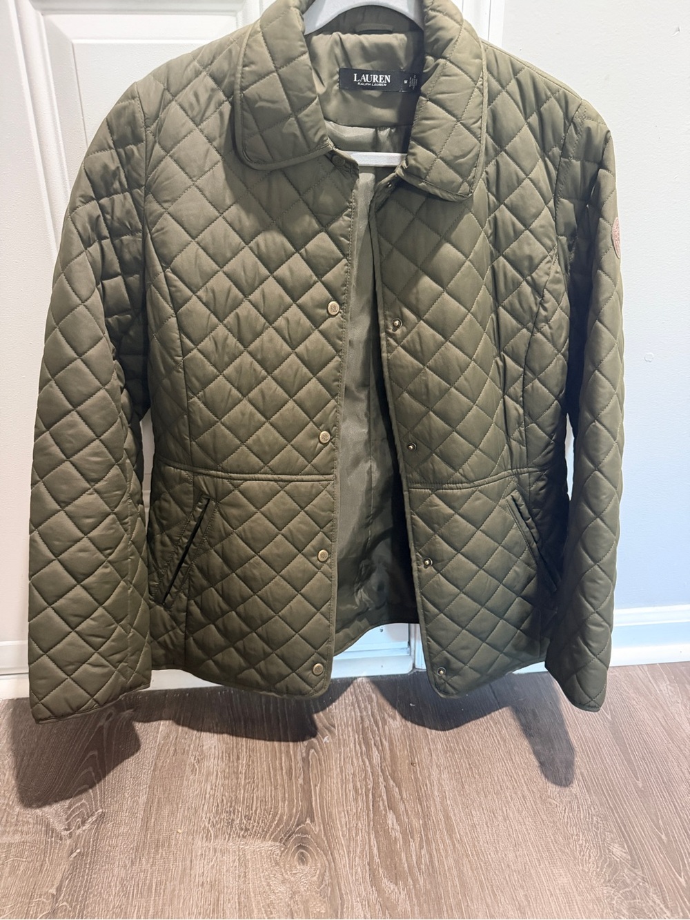 Lauren Ralph Lauren Quilted Olive Puffer Jacket